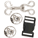 Snap Fasteners, Hooks, Buttons