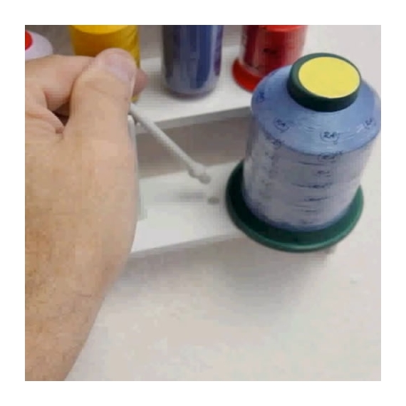 Sew Tech 60-Peg Thread Rack - White Plastic Thread Organizer With Extra Long Pegs