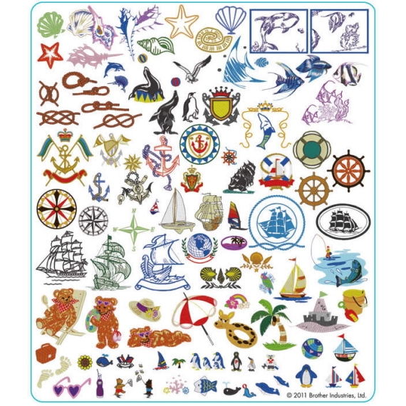 Pack De 25 Motifs à Broder Pour Machine Brother – Formats USB, Choix Personnalisé Dans Mon Catalogue