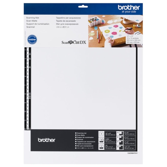 Brother Tappetino Di Scansione ScanNCut 12x12 Pollici (30,5x30,5 Cm) Per Creare File Di Taglio Da Disegni E Tessuti