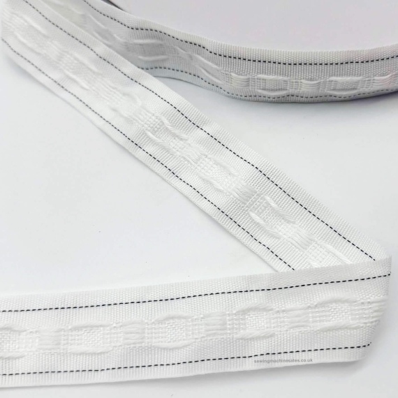 2 Pocket Pencil Pleat Curtain Heading Tape 50mm Wide $1.50mt – Moreland