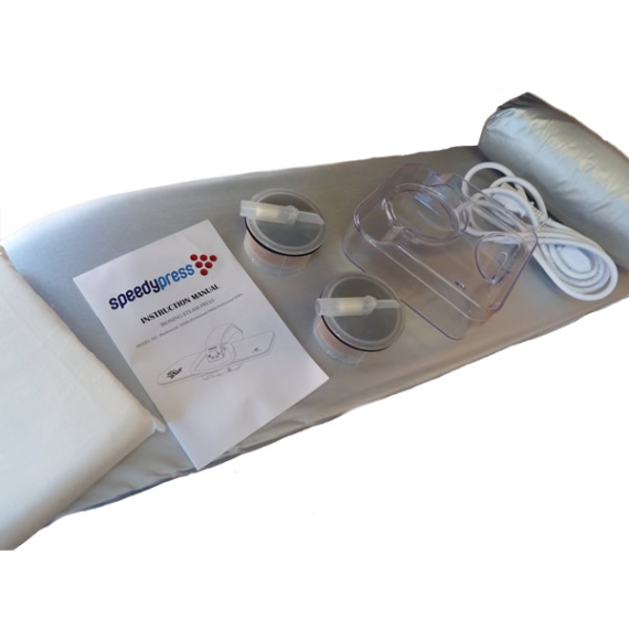 Geavanceerde Strijkpers - Dubbele Maat met Standaard van Speedypress, 80cm y 31cm; 1.600 watt ( GRATIS Vervanging Reservescherm (Omslag, Hoes, Dekking) en Schuim Ondervilt