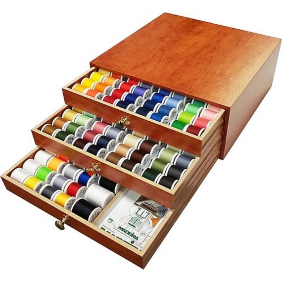 Madeira Treasure Chest Contains 194 Aerofil Threads