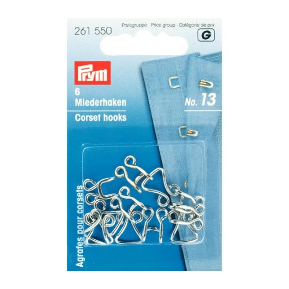 Prym Corset Hooks & Eyes Silver (261550) Sewing Machine Sales
