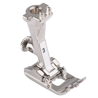 Button hole foot with guides on the sole and option to use with buttonhole cord