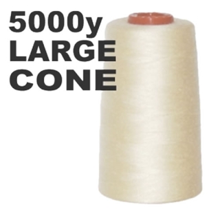 Large ivory overlock thread cone