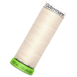 Gutermann rPET Sew All Thread 100m Porcelain (802)