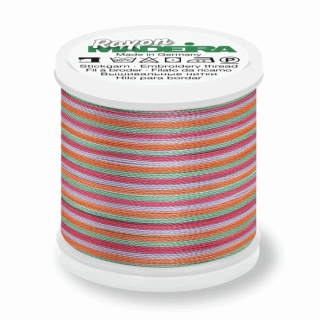 Madeira Multi Rayon Thread 200m - 2141 Peach/ Blue/ Rust