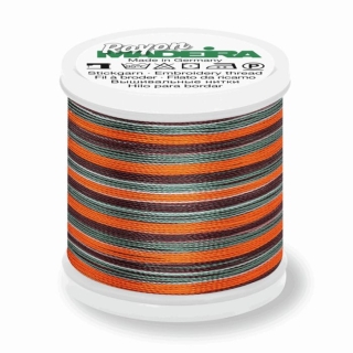 Madeira Multi Rayon Thread 200m - 2144 Coral/ Brown/Teal