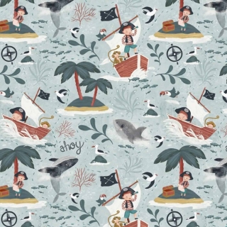 A Pirate's Adventure 100% Cotton Fabric 112cm