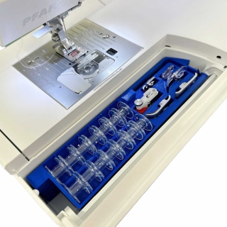 Pfaff Ambition bobbin and foot organiser