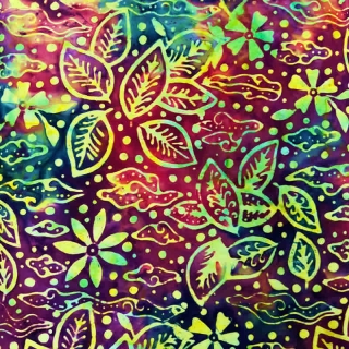 Artisan Bali Yellow Batik Cotton Fabric