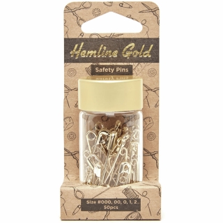 Assorted Safety Pins Gold