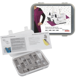 Cover hem box set of 6 feet for Bernette coverstitch models
