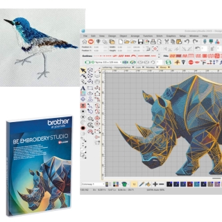 BE1 is the new Brother BE Embroidery Studio, a professional digitizing software