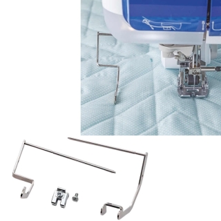 Quilting guide set for Brother dual feed attachment