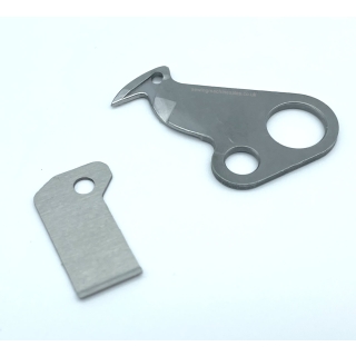 Moving and fixed knife for the Brother multi-needle embroidery models