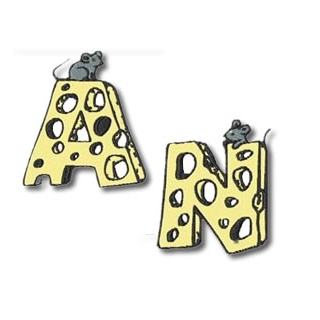 Mouse Alphabet Font  Machine Embroidery Design