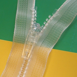 Transparant Zips for Garments