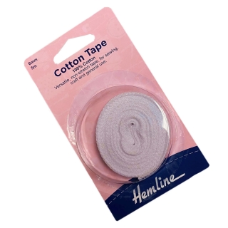 White Cotton Tape on a roll