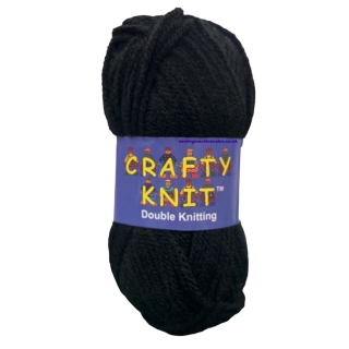 25g black wool