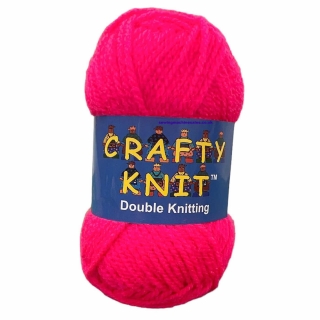 25g bright pink wool