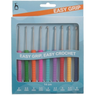 Easy grip pony crochet hooks