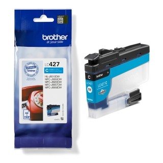 Cyan ink cartridge LC427C for PrintModa Studio fabric printer HL-JF1
