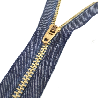 Zip for Jeans in special washed out denim colour