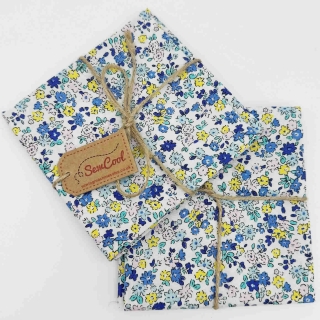 Blues and Yellow Floral Fat Quarter