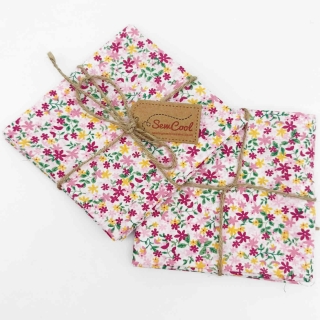 Pink and Yellow Mini Floral Fat Quarter