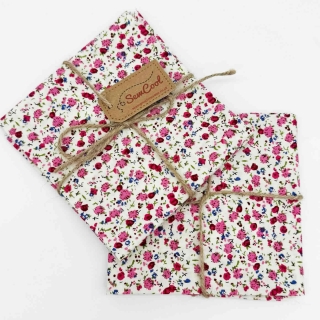 Pink and Red Mini Floral Fat Quarter