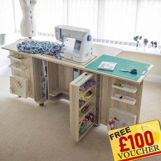 The Gemini XL sewing machine cabinet