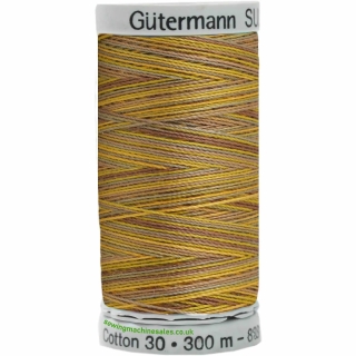 Gutermann Sulky Cotton Thread 300M Brown,Yellow Col.4009