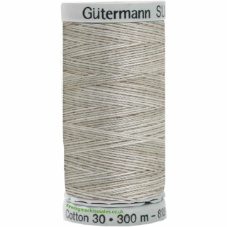 Gutermann Sulky Cotton Thread 300M Beige, Grey Col.4027