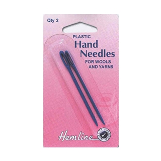 Plastic hand sewing needles