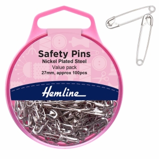 100 pcs silver safety pins