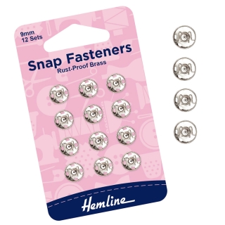 Silver 9mm snaps