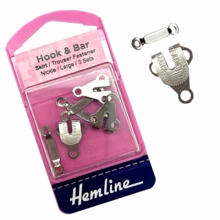 Large Strong Hook and Bar trouser fasteners
