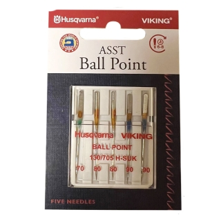 Husqvarna Ball Point Needles Assorted Sizes
