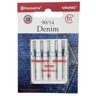 Husqvarna Denim Needles Size 90/14 Pack of 5