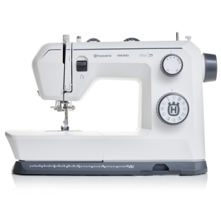 Onyx 25 has 32 stitches and one-step buttonholes