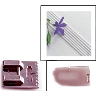 7 Groove Pin Tuck Foot And Guide Plate Fit Brother Horizontal Bobbin