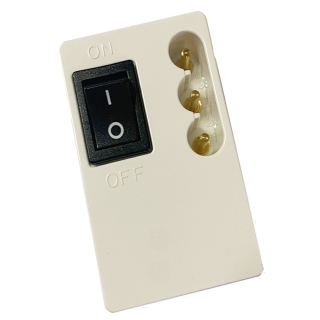 Janome power socket with switch and 3 pin foot control connection