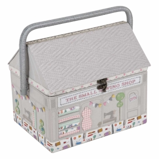 Hobby Gift 'The Small Sewing Shop' Sewing Storage Box with plastic tray insert!