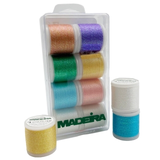 Madeira Supertwist Opal Metallic Thread Box 8 x 200m spools