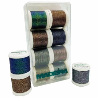 Madeira Soft Twisted Metallic Thread Box 8 x 200m spools