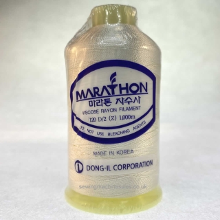 Marathon Machine Embroidery Thread Lemon Chiffon 1001 1000m Rayon Thread