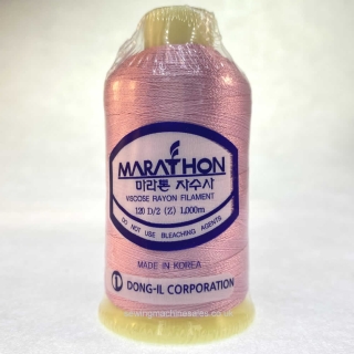 Marathon Machine Embroidery Thread Flamingo Pink 1022 1000m Rayon Thread