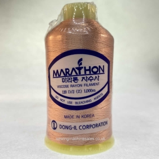 Marathon Machine Embroidery Thread Light Salmon 1040 1000m Rayon Thread